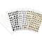 Black, Gold, Silver & White Script Letter & Number Stickers by Recollections™